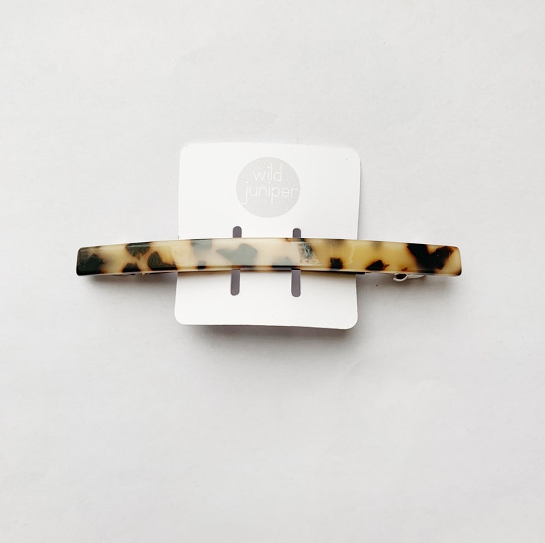 Blonde Tortoise Shell Barrette Tortoise Shell Hair Clip Long Hair Barrette Long Blonde Tortoise Shell Barrette image 1