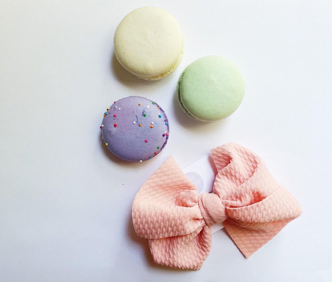 Peach Hair Bow Clip Girl Hair Bows Baby Hair Bows Baby Bows Baby Girl