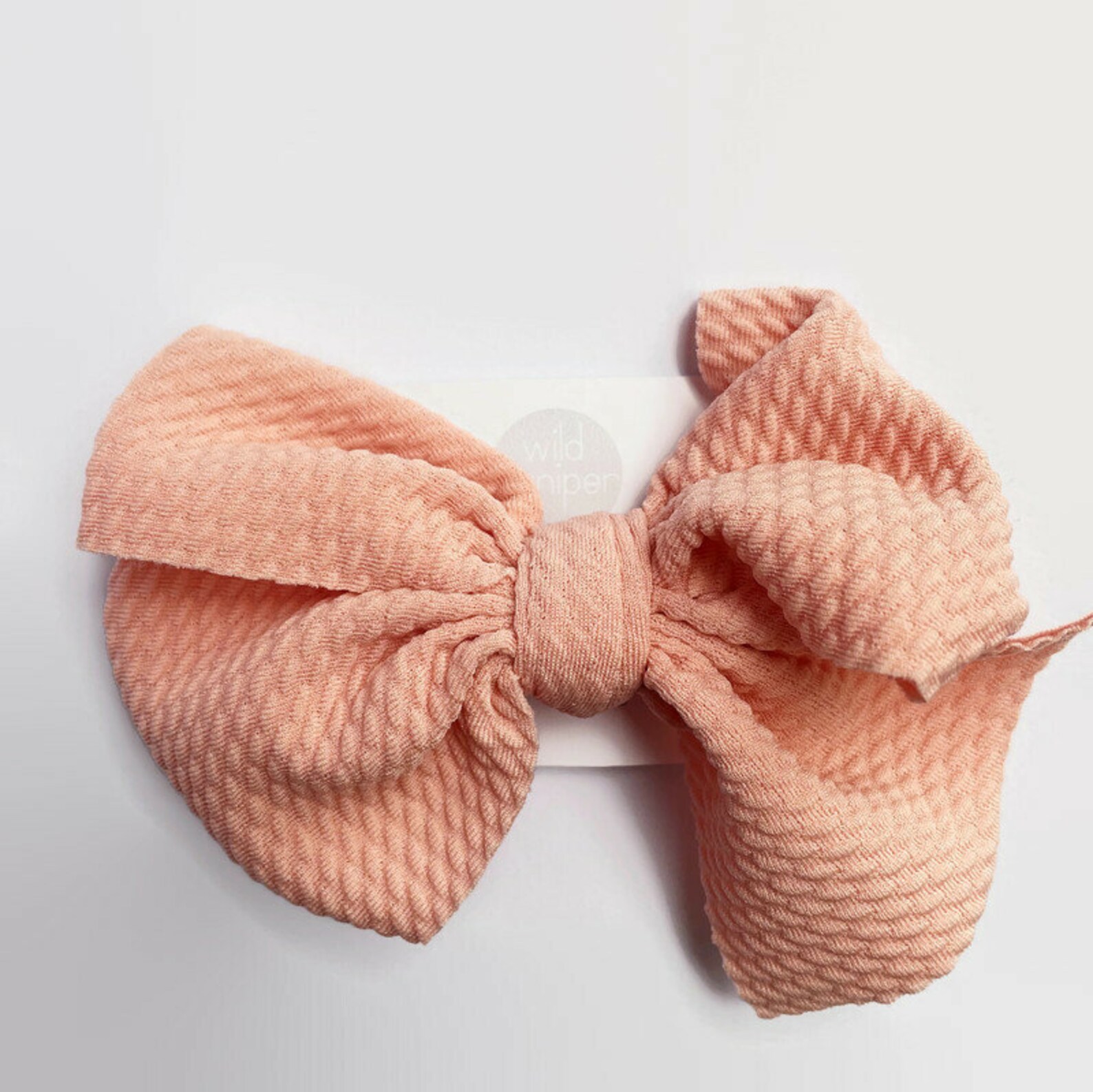 Peach Hair Bow Clip Girl Hair Bows Baby Hair Bows Baby Etsy