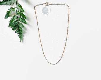 Mini Ball Chain Dainty Gold Necklace - Ball Chain Necklace