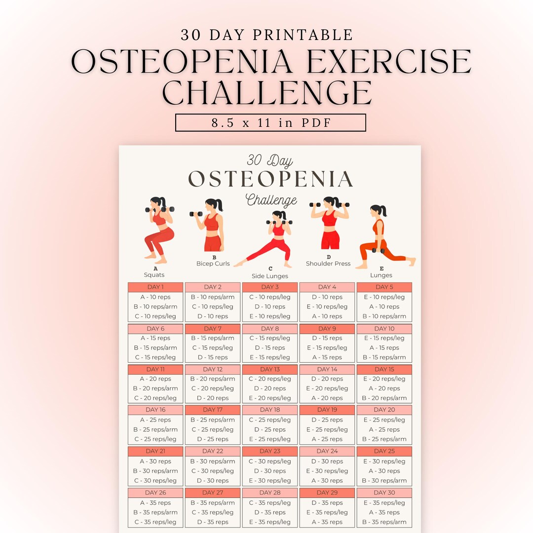 Weight Bearing Exercises for Osteopenia | 30 Day Challenge | Osteopenia ...