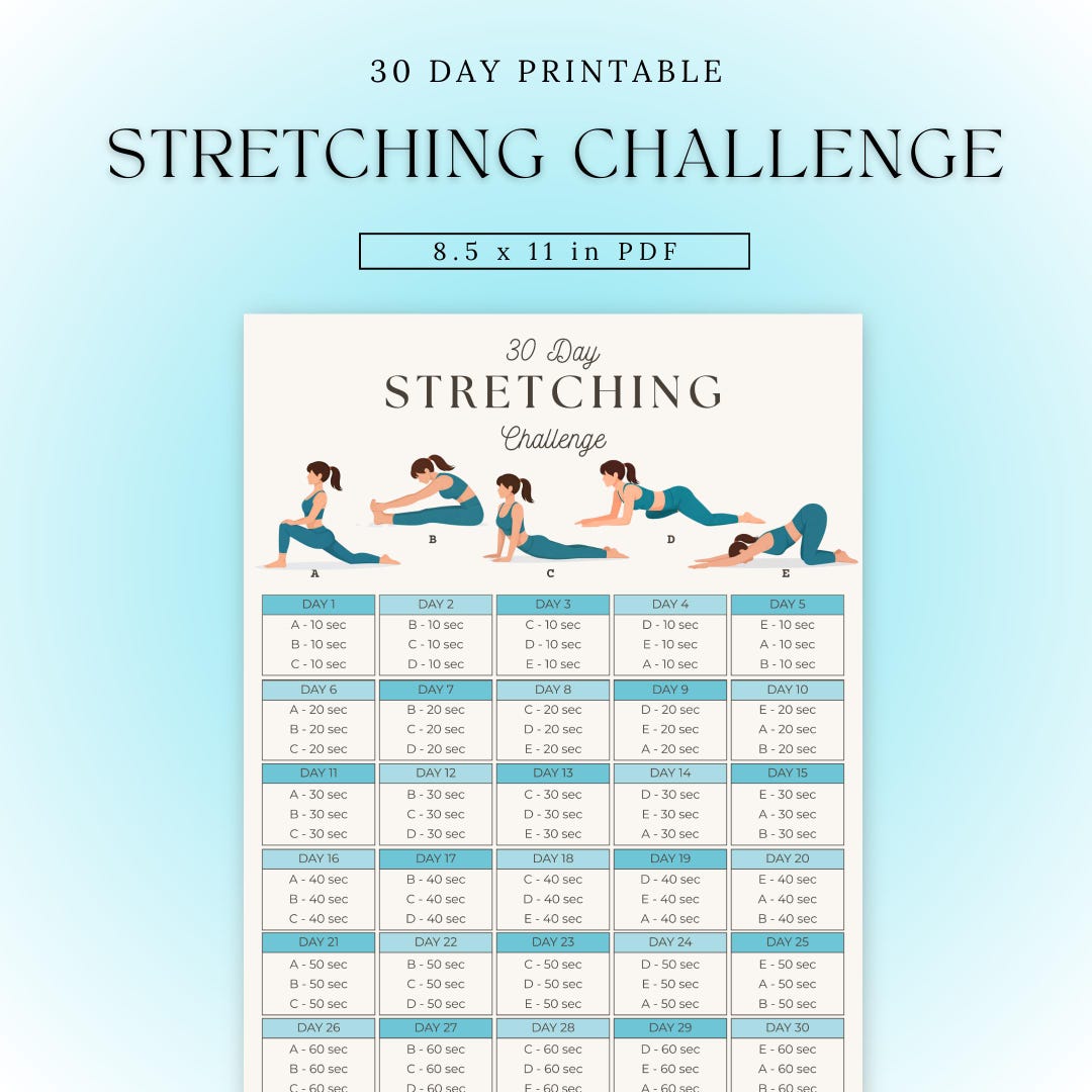 Stretching Routine | 30 Day Challenge | 30 Day Stretching Challenge ...