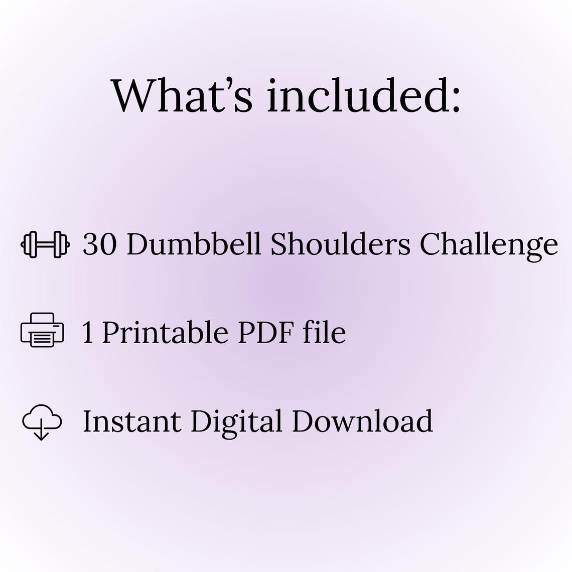 30 Day Dumbbell Challenge | Printable Shoulder Workout | Upper Body ...