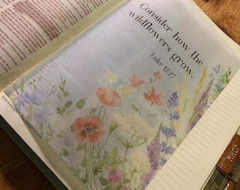 Bible Verse Tip-ins: Genesis to Revelation Flower Theme