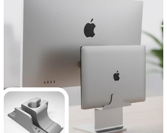 Supporto per MacBook / Apple Studio Display / Studio Display XDR / Pro Display XDR / con foro passacavo per il passaggio dei cavi