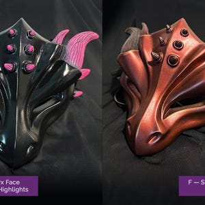 Handgjord drakemask i harts, Halloweenkostym "Masquerade" — Olika leveransklara modeller bild 5