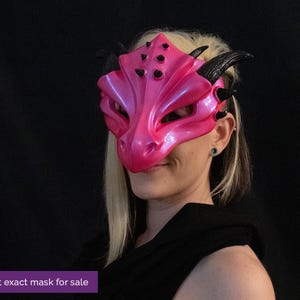 Handgjord drakemask i harts, Halloweenkostym "Masquerade" — Olika leveransklara modeller bild 7