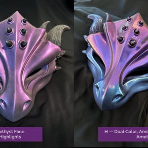 Handgjord drakemask i harts, Halloweenkostym "Masquerade" — Olika leveransklara modeller bild 6