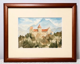 Imogene Ragon Watercolor Painting Framed Vintage Landscape 1970s Signed ...