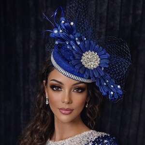 Church Hats Navy Blue - Etsy display picture 2