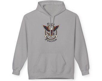 Anti Fascism Shield logo hoodie | Graphic Pullover