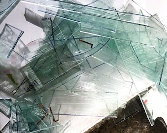 Stained Glass Scrap, Clear Textures, 3+Pounds, Best Price on Etsy!