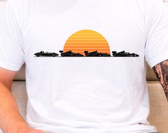 f1 shirt Desert Sunset with Cactus T-Shirt  Retro Orange Horizon Tee f1 birthday f1 shirt men racing f1 shirt f1 clothing