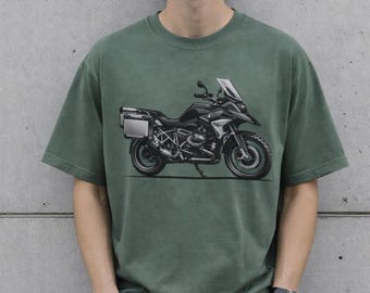 Adventure Touring Motorcycle T-Shirt | Dual Sport Bike tee Illustration touring motorcycle tshirt Gift for Bikers Adventure Ready tee