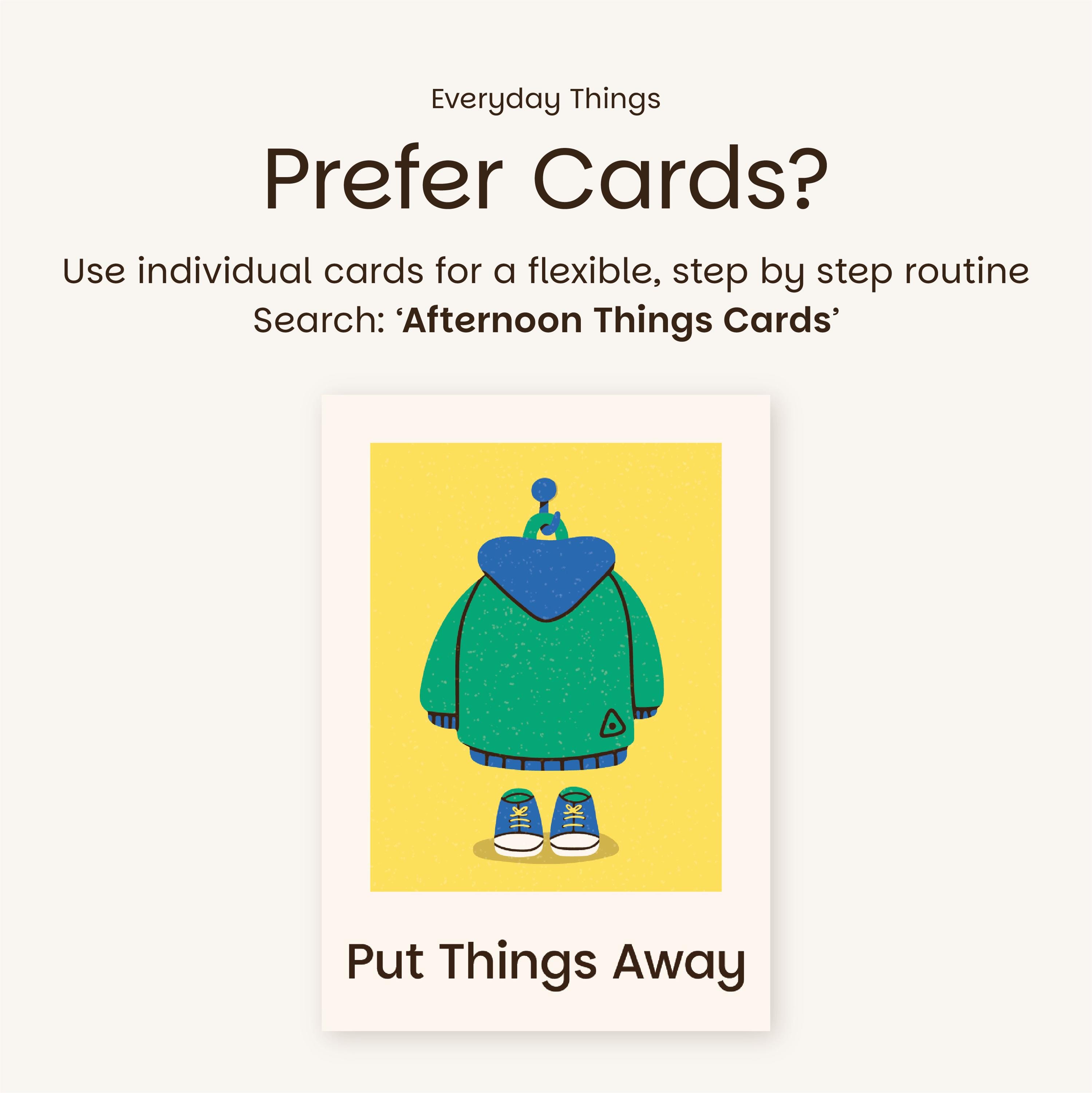 Afternoon Routine Poster for Kids | Visual Schedule Wall Art | Calm ...