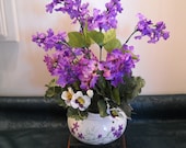 Flower Arrangement - Perfect quot Two in One quot Gift - Ceramic Plant Container Centerpiece