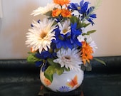 Flower Arrangement - quot Two in One Gift quot - Ceramic Planter and Centerpiece