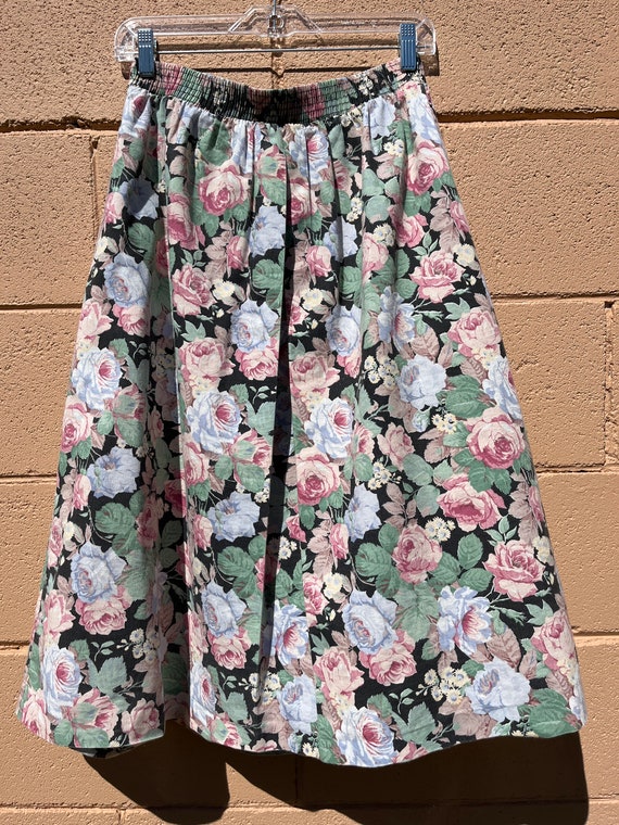 Vintage 1990s Floral Skirt