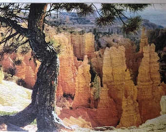 Bryce Canyon Landscape Print Mid-Century