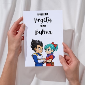 Dragon Ball Z Vegeta Bulma | Card | Print at Home