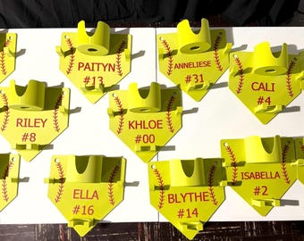 カスタム野球ホームプレートフェンスキャディ