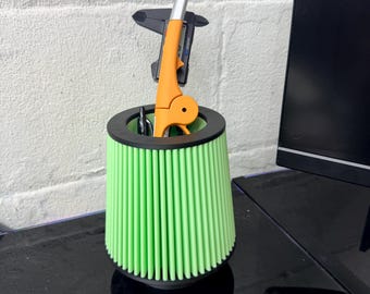 3Dプリントレーシングフィルターデスクカップ | ギアヘッドペンホルダー