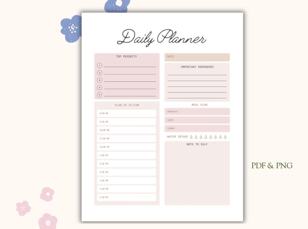 Pretty Pink Coquette 2026/2027 Daily Planner Printable PDF - Aesthetic ...