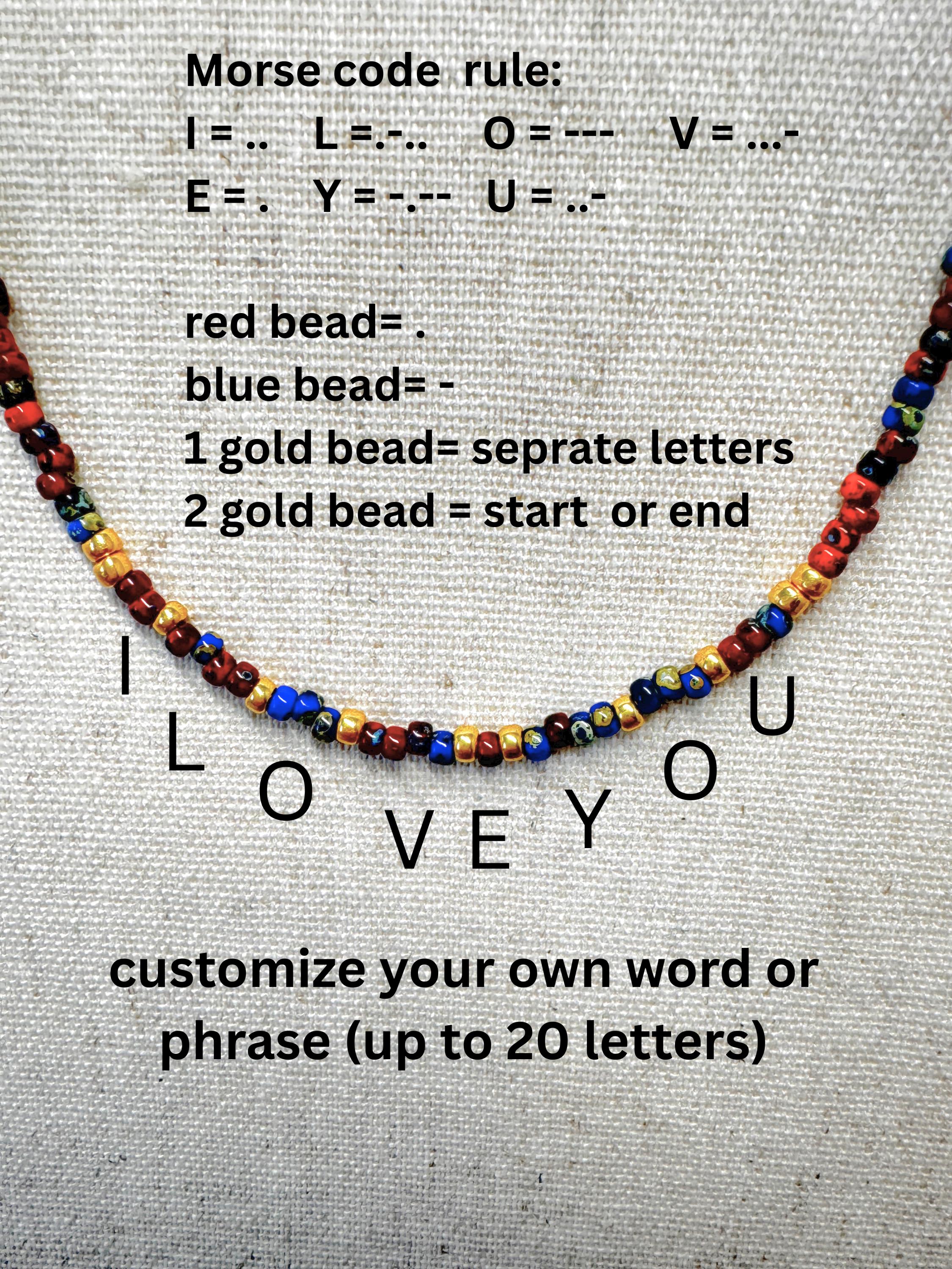 Personalized Morse Code Necklace, Custom Secret Message Necklace ...
