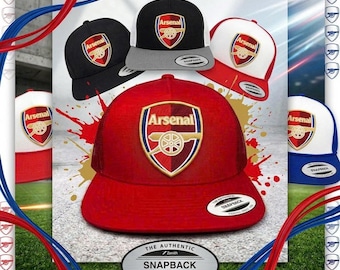 Arsenal Football Club Snapback Cap – Adjustable Red Baseball Hat for Fans