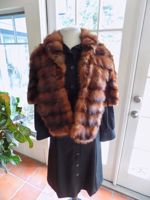 Vintage Morton's Washington D. C. mink stole 1950s