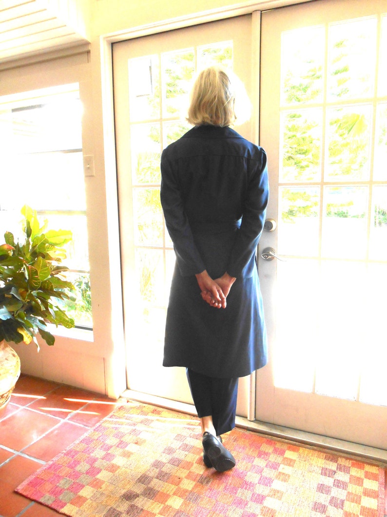 Vintage Alligator raincoat navy classic 1960's trench coat Etsy