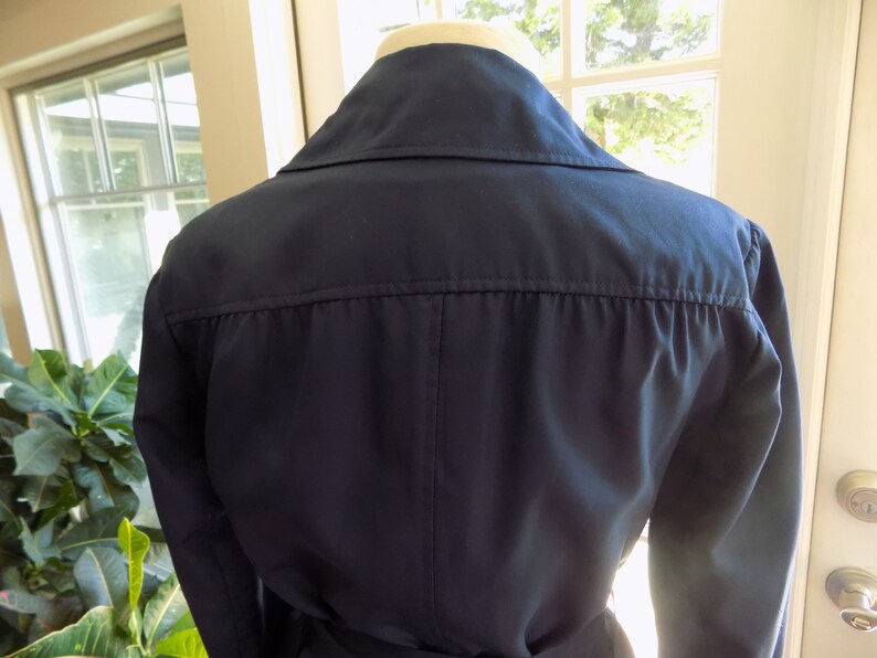 Vintage Alligator raincoat navy classic 1960's trench coat Etsy