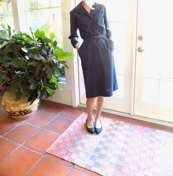 Vintage Pat Premo California shirt dress slim skir