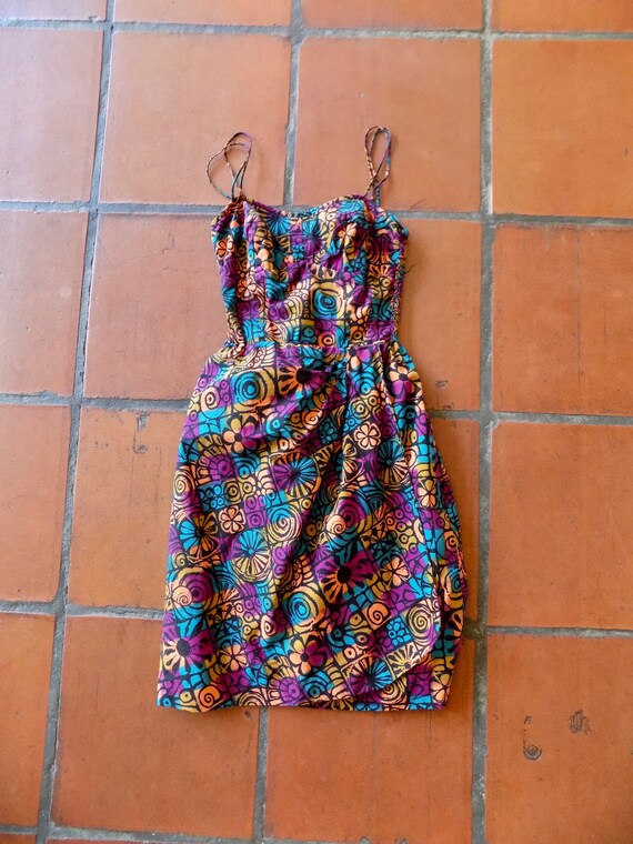 Rare vintage Alfred Shaheen sundress sarong style