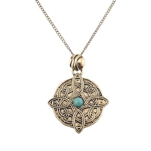 Amulet of Mara Necklace Elder Scrolls V, Pendant for Gamer - Jewelry Gift, Long Chain Zinc Alloy Cosplay Accessory
