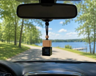 Désodorisant pour diffuseur de voiture - Bouteille carrée en verre Modem Sleek
