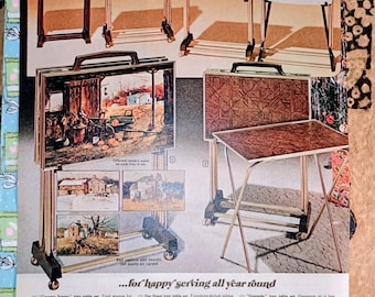 Vintage 60s TV Trays store catalog page