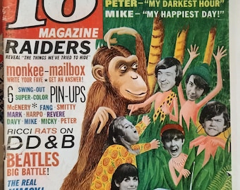 16 Spec Magazine April, 1967     Teen magazine    Monkees featured   red   green