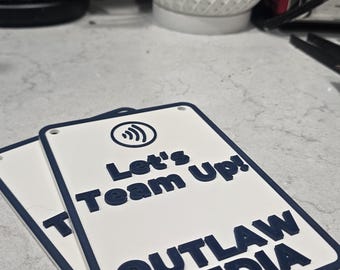 Personalized NFC Sign for Business, Event, or Gift | Custom Tap-Enabled Website, Social Links