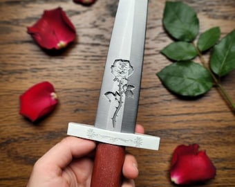 Romantasy Rose Dagger Prop - Fantasy Cosplay Weapon