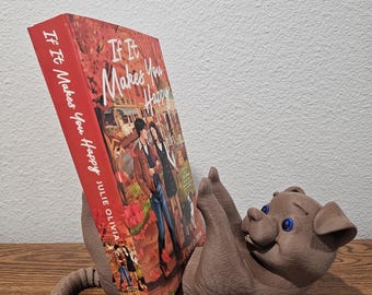 Dog Book Stand, Customizable Reading Holder, Dog Lover Gift