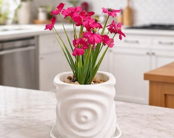 3D Printed Waterdrop Planter  | Indoor Plant Pot