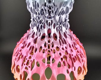3D Printed Voronoi Vase | Honeycomb Lattice Home Decor