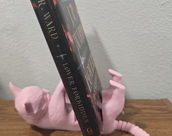 Soporte para libros con forma de gato, cola flexible, atril de lectura personalizable, regalo para amantes de los gatos