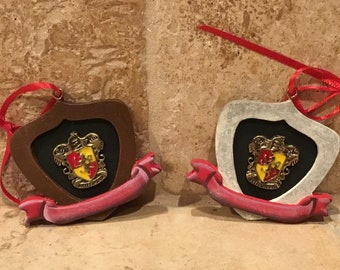 Happy Potter 2 Shield Ornaments
