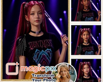 K-Pop Inspired Portrait from Photo | Mira Look (Digital Download)