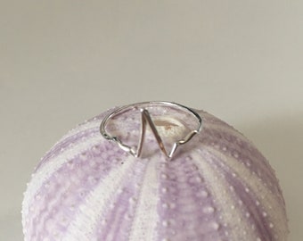 Heartbeat Ring // Sterling Silver // #1784