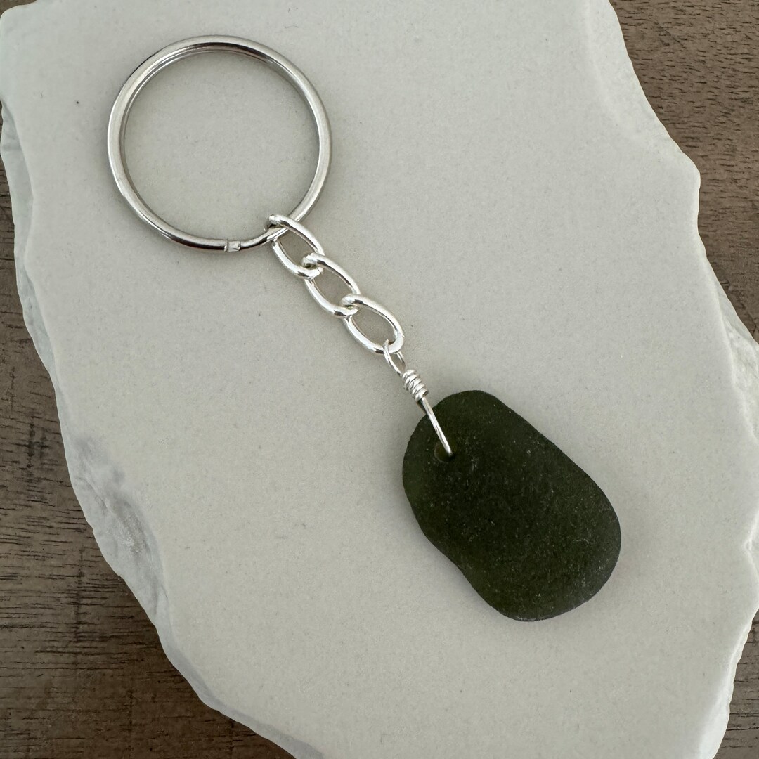 Seasshell Accessory Seashell Accessories // Beachy Keychain // Sea Glass (2717) - Etsy