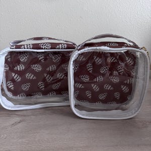 Make Up Bag // Toiletry Bag // Clear Tote // Choose Your Size // Hebrew Shell Pupu&#39;ala