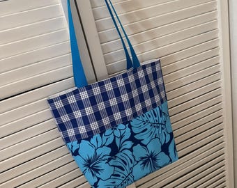 Palaka Eke // Tote Bag // Hawaiian Fabric // 010